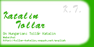 katalin tollar business card